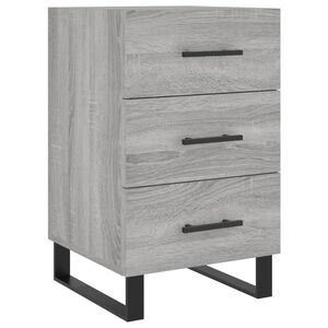 vidaXL Table de chevet sonoma gris 40x40x66 cm bois d'ing&eacute;nierie