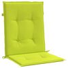 vidaXL Coussins de chaise de jardin &agrave; dossier bas lot de 2 vert vif