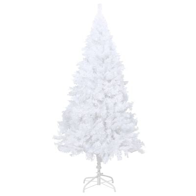 vidaXL Arbre de Noël artificiel pré-éclairé et branches épaisses blanc