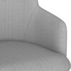vidaXL Chaises &agrave; manger lot de 2 gris clair tissu