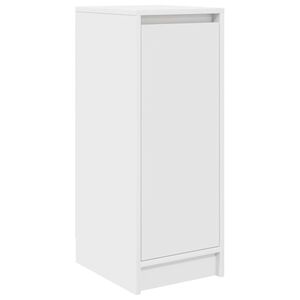 vidaXL Armoire &agrave; chaussures blanc 29,5x34x76 cm bois d'ing&eacute;nierie