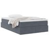 vidaXL Lit avec rangement et matelas Gris fonc&eacute; 120 x 190 cm Velours