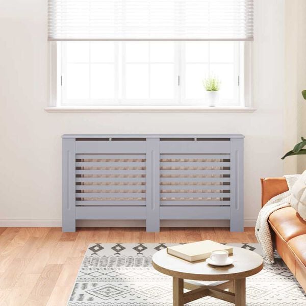 vidaXL Cache-radiateur anthracite 152x19x81,5 cm MDF
