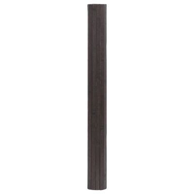 vidaXL Tapis rectangulaire marron foncé 60x300 cm bambou