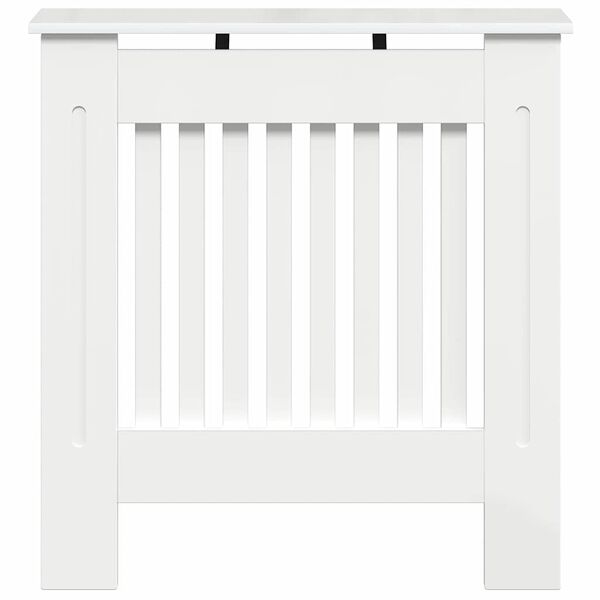 vidaXL Cache-Radiateur Blanc brillant 78 x 19 x 81,5 cm