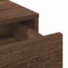 vidaXL Table de Toilette avec tiroir Ch&ecirc;ne brun 100 x 41 x 140 cm