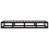 vidaXL Cadre de lit sans matelas noir 75x190 cm bois massif
