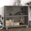 vidaXL Buffet HAMAR Gris clair 85x35x80 cm Bois massif de pin