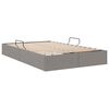 vidaXL Lit de Rangement avec matelas Taupe 120 x 200 cm tissu
