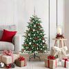 vidaXL Sapin de No&euml;l artificiel Vert 120 cm PVC, m&eacute;tal et plastique