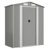 vidaXL Abri de jardin Gris clair 192x108x223 cm M&eacute;tal galvanis&eacute;
