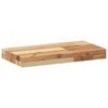 vidaXL &Eacute;tag&egrave;res flottantes 2 pcs 60x20x4 cm acacia massif &agrave; l'huile