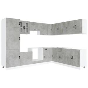 vidaXL Ensemble d'armoires de cuisine 14 pcs Kalmar bois d'ing&eacute;nierie