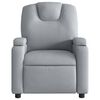 vidaXL Fauteuil inclinable en tissu gris clair