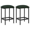 vidaXL Tabouret de bar 2 pc Vert fonc&eacute; 40 x 32 x 74 cm