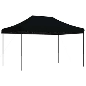 vidaXL Tente de r&eacute;ception pliable escamotable noir 440x292x315 cm