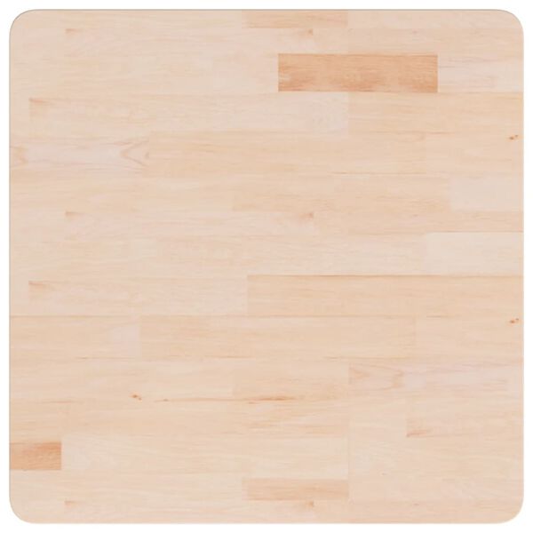 vidaXL Dessus de table carr&eacute; 60x60x4 cm Bois ch&ecirc;ne massif non trait&eacute;