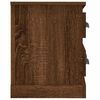 vidaXL Meuble TV ch&ecirc;ne marron 100x35,5x45 cm bois d'ing&eacute;nierie