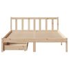 vidaXL Cadre de lit sans matelas 135x190 cm bois de pin massif