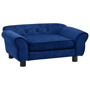 vidaXL Canap&eacute; pour chien Bleu 72x45x30 cm Peluche