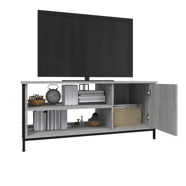 vidaXL Meuble TV sonoma gris 100x40x45 cm bois d'ing&eacute;nierie