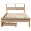 vidaXL Lit biblioth&egrave;que sans matelas 100x200 cm bois massif de pin