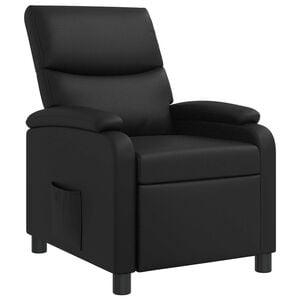 vidaXL Fauteuil inclinable Noir Simili cuir