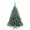 vidaXL Sapin de Noël artificiel avec 150 LED Vert 120 cm PE et PVC