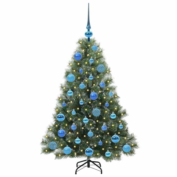 vidaXL Sapin de Noël artificiel avec 150 LED Vert 120 cm PE et PVC