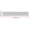 vidaXL Tapis rectangulaire marron 60x400 cm bambou