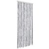 vidaXL Moustiquaire Gris et blanc 90x200 cm Chenille