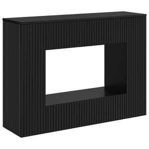 vidaXL Table console Noir 101 x 29 x 74 cm Bois d&rsquo;ing&eacute;nierie