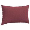 vidaXL Coussins de canap&eacute; 2 pcs Bordeaux 50 x 30 cm tissu