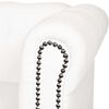 vidaXL Canap&eacute; Chesterfield &agrave; 2 places et &agrave; 3 places blanc