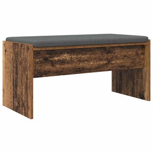 vidaXL Banc d'entr&eacute;e avec coussin Bois ancien 83 x 38 x 40 cm