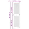 vidaXL Porte de Cabinet avec porte 2 pcs Naturel 170 x 2,1 x 49,5 cm