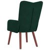 vidaXL fauteuil Vert fonc&eacute; 63 x 67 x 94 cm Velours