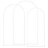 vidaXL Arche de mariage 3 pc Blanc 120 x 40 x 217 cm Acier