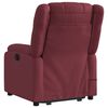 vidaXL Fauteuil inclinable de massage électrique Rouge bordeaux Tissu