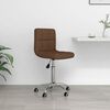 vidaXL Chaise pivotante de bureau Marron Tissu