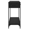 vidaXL Table console Chêne noir 100 x 34,5 x 75 cm Bois d'ingénierie
