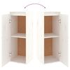 vidaXL Meubles TV 4 pcs Blanc Bois massif de pin