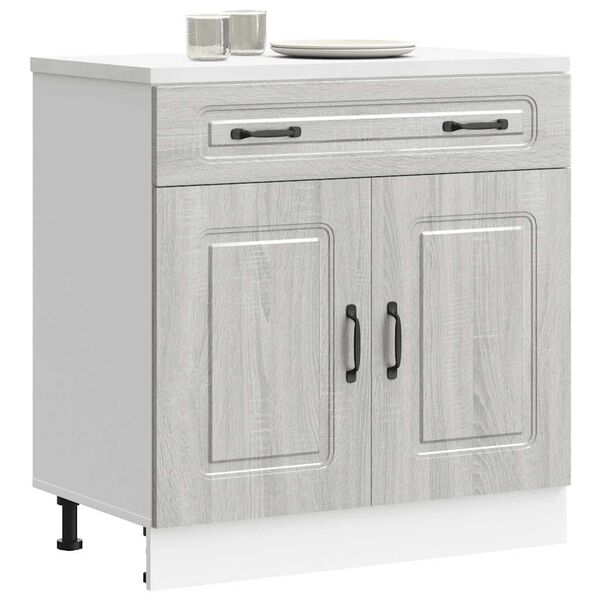 vidaXL Armoire de cuisine Kalmar sonoma gris bois d'ing&eacute;nierie