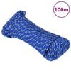 vidaXL Corde de bateau Bleu 4 mm 100 m Polypropyl&egrave;ne