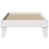vidaXL Cadre de lit sans matelas blanc 75x190 cm bois de pin massif