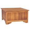 vidaXL Table basse avec dessus rabattable 65x65x35 cm Bois de teck