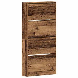 vidaXL Cabinet &agrave; chaussures 80 x 21 x 163,5 cm Bois d'ing&eacute;nierie