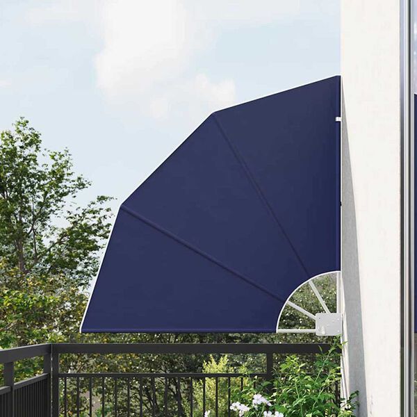 vidaXL Écran de confidentialité pour balcon Bleu marine 115 x 115 cm