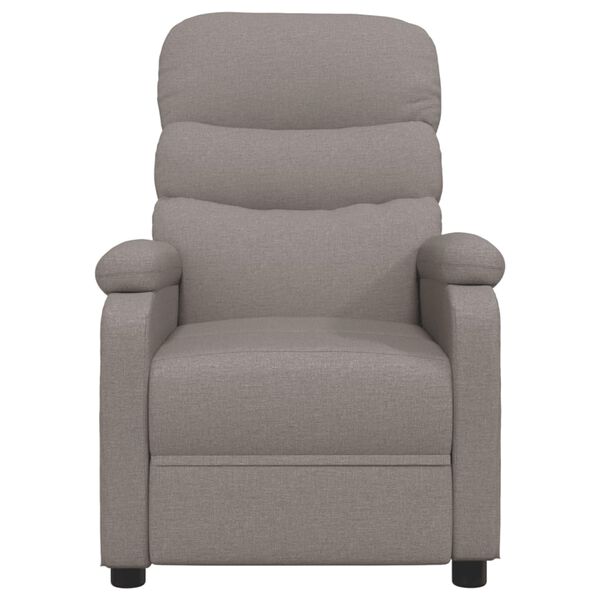 vidaXL Fauteuil inclinable Taupe Tissu