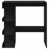 vidaXL Table de bar Ch&ecirc;ne noir 100 x 48 x 101,5 cm Bois d'ing&eacute;nierie